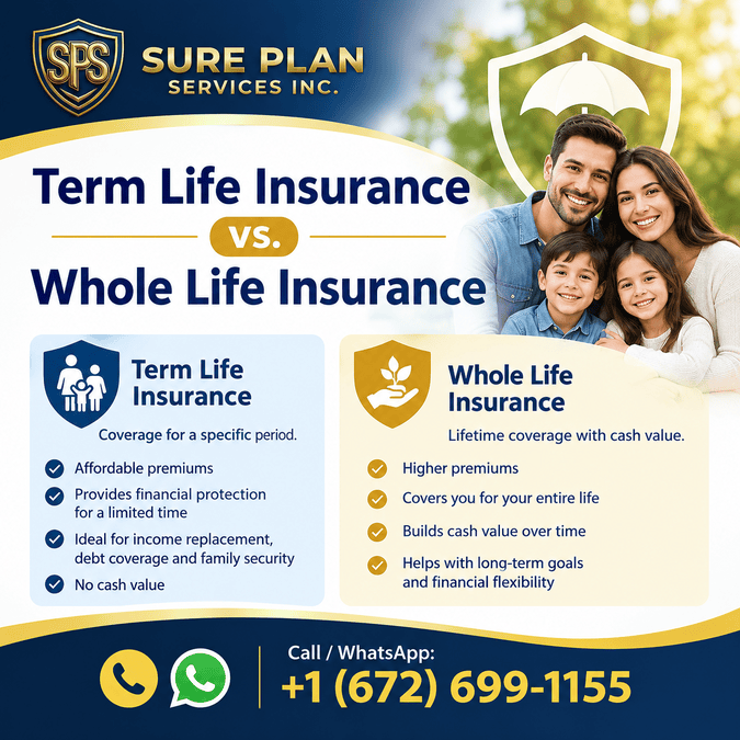 Term Life Insurance vs. Whole Life Insurance